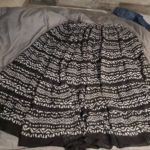 Black and white skirt
